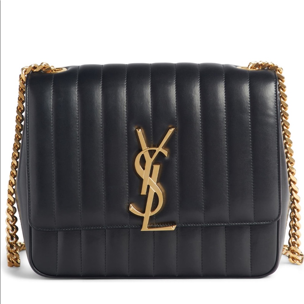 YSL Large Vicky leather